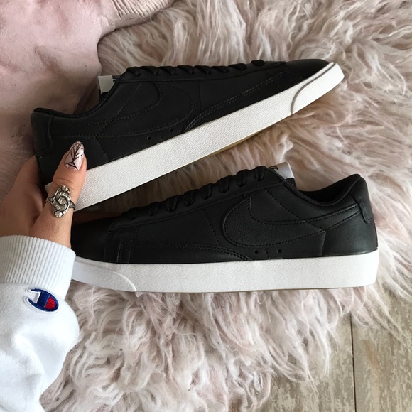 NWT Nike blazer LE Leather Black - Picture 4 of 7